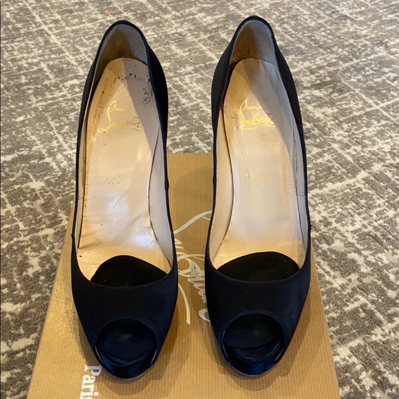 Christian Louboutin Very Prive 120 Crepe Satin - Picture 1 of 6